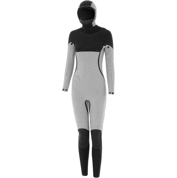 2026 Nyord Mujer Solu Yulex 6/5/4mm Con Capucha Chest Zip Neopreno SOLW654HD001 - Black